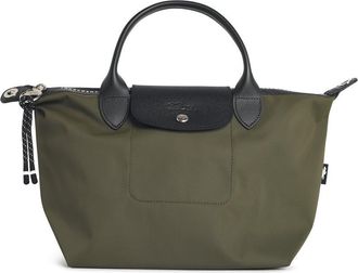 Longchamp kaki tela S Le Pliage Energy-handgreeptas