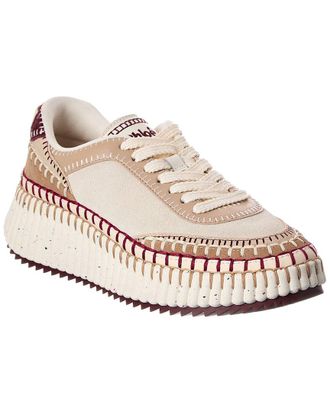 Chloé Chloe Nama Leather & Suede Sneaker