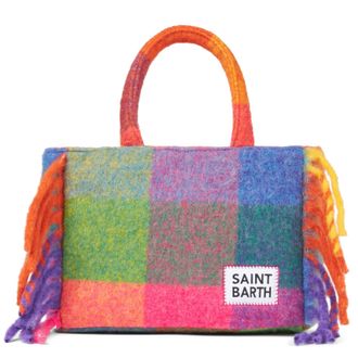 MC2 Saint Barth Colette Blanket Handbag With Check Print