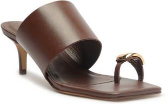 Arezzo Kendall Mid Slide Sandal in Hot Brandy at Nordstrom, Size 7.5