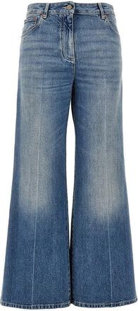 Valentino VGold details flared jeans Woman 26