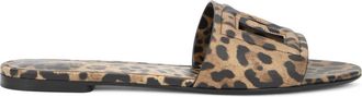 Dolce & Gabbana Ciabatta Animalier - Dames - Sandalen - Veelkleurig - 37 EU - Leer - Schoenen