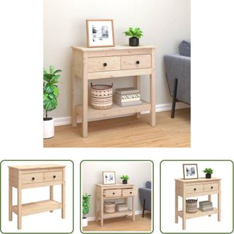 vidaXL Tavolo da ingresso - Tavolo Consolle 75x35x75 cm in Legno Massello di Pino
