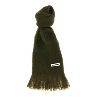 Jil Sander Mohair Blend Scarf - female - Jil Sander - Winter Scarves - Green - ONE SIZE - Accessories