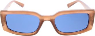 BCBGeneration 54mm Rectangular Sunglasses in Brown Amber at Nordstrom Rack