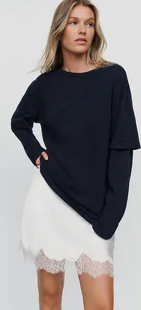 A Gold E Lois 100% Cotton Layered Tee
