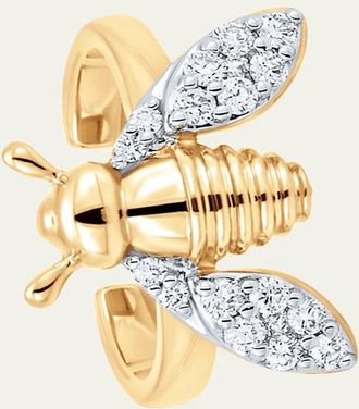 Sara Weinstock 18K Two-Tone Gold Queen Bee Diamond Ear Cuff