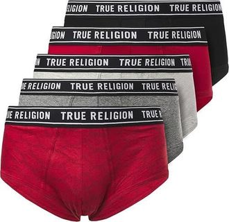 True Religion Briefs Soft Cotton Underwear Pack of 5 in Red/black Grey/charcoal at Nordstrom, Size X-Large