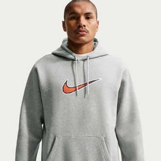 Nike Mens M Nk Clb Bb Hdy in Dk Grey Heather - Size X-Large