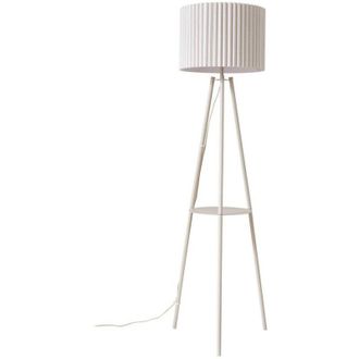 Lindby Lindby L&aacute;mpara De Pie libbie En Blanco Textura, Tela, Tejido, Seda