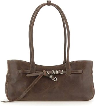 Marge Sherwood Tassen, Dames, Bruin, ONE Size, Katoen, Schoudertas van oma