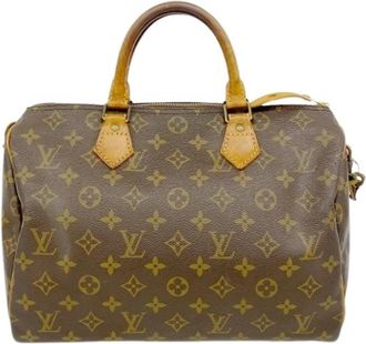 Louis Vuitton Pre-owned Handbags, female, Brown, Size: ONE SIZE Pre-owned Vintage Canvas Handbag