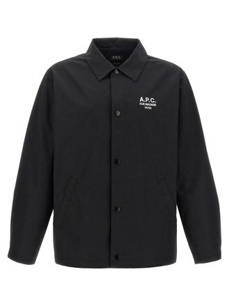 A.P.C. A. P.C. Regis Black Cotton Blend Shirt