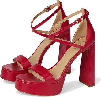 Michael Kors Cami Platform Womens Sandals Crimson : 8.5 M, Leather