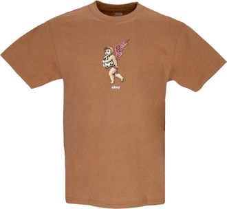 Obey T-Shirts, male, Brown, Size: XL Classic Brown Sugar Mens Tee