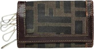 Fendi Pre-owned Leather Sleutelhanger - unisex - Vintage Accessoires - Bruin - ONE Size - Leer - Vintage