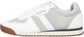 Lambretta Mens Diego Trainers (White/Grey) - Size UK 10