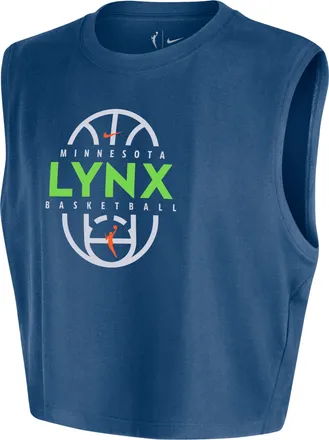 Nike (WMNS) Nike WNBA Minnesota Lynx Authentic Sleeveless Cropped T-Shirt Court Blue IQ8213-476