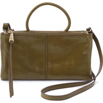 Hobo Sable Leather Crossbody Bag in Olive Veil at Nordstrom