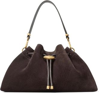 Jimmy Choo London Tassen, Dames, Bruin, ONE Size, Su&egrave;de, Schoudertas