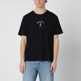 Maison Margiela Black T-shirt with logo print