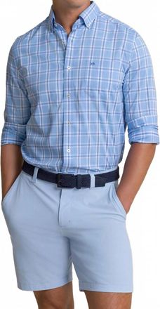 Southern Tide Mens Coastal Breeze Sport Shirt In Ocean Channel