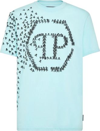 Philipp Plein T-Shirts - Heren - T-shirts - Blauw - XL - Tops