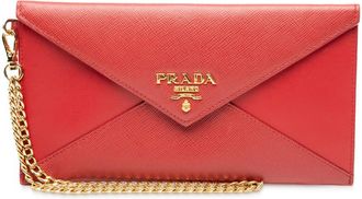 Prada Pre-owned Prada Saffiano Envelope Chain Clutch 6Y138G22U5ENZQMB