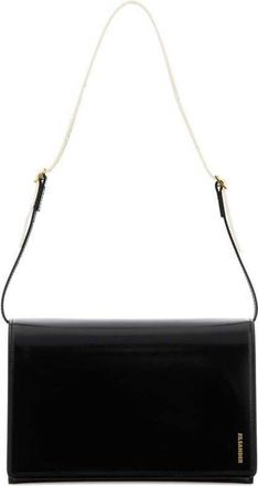 Jil Sander Black Leather Small File Shoulder Bag Borse A Mano