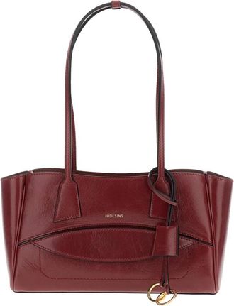 Hidesins Schoudertas - Dames - Schoudertassen - Rood - ONE Size - Leer - Tassen