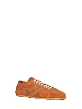 Dries Van Noten Suede and Calf Leather Low-Top Sneaker - Brown