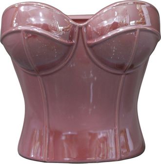 Flora Bunda 7.25In Ceramic Corset Vase