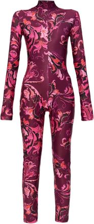 Versace Jeans Couture Tuta intera a fiori - Rosa