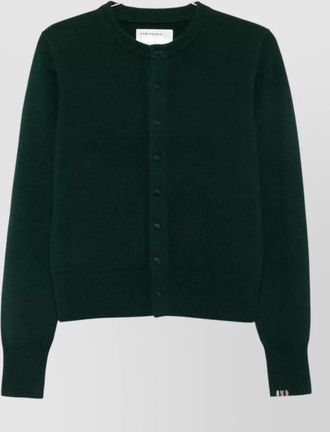 Extreme Cashmere ribbed cashmere embroidered cardigan
