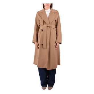 Max Mara Cles Mantel - Dames - Mantels - Bruin - Maat: XS Zijde