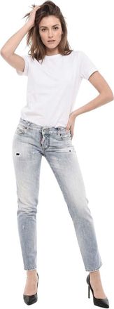Dsquared2 Light Blue Skinny Mid Rise Jeans
