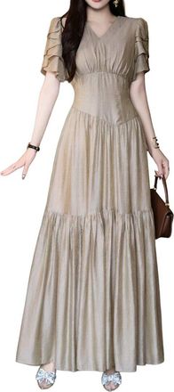 Burryco Short Sleeve Maxi Dress