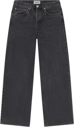 A Gold E Low Rise Loose - Dames - Regular Fit Jeans - Grijs - W25 - Katoen - Jeans