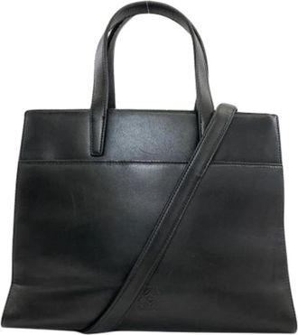 Loewe Pre-owned Tote Bag - Dames - Vintage Shopper - Zwart - ONE Size - Leer - Vintage