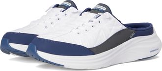 Skechers Womens Contour Foam-Cozy Fit Sneaker, White/Navy, 6.5 UK