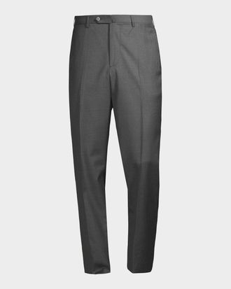 Isaia Men & apos;s Sanita Wool Dress Pants