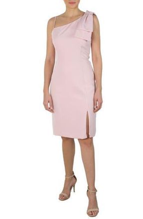 Julia Jordan One-Shoulder Sheath Dress in Blush at Nordstrom Rack, Size 10