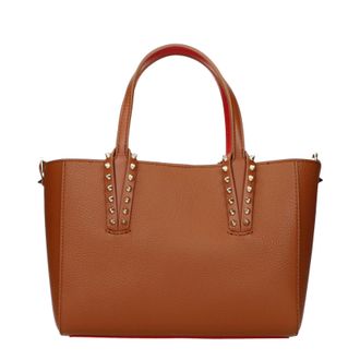 Christian Louboutin Handtas Tote Bag Dames Leer Bruin/Leer