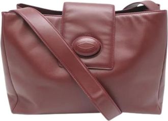 Cartier Pre-owned Vintage Schoudertas - Dames - Vintage Schoudertas - Rood - ONE Size - Leer - Vintage
