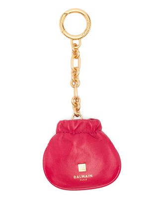 Balmain pouch chain keyring - Rosso