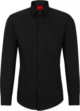 HUGO BOSS C-Jenno Shirt - Heren - Casual Overhemden - Zwart - 8XL - Katoen - Overhemden