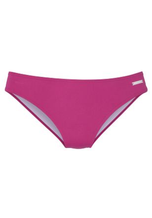 Elbsand Bikini-Hose ELBSAND Letra, Damen, Gr. 34, N-Gr, pink (fuchsia), Recycling-Polyamid, unifarben, Badehosen Bikini-Hose, in klassischen Farben