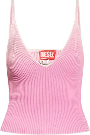 Diesel Pink Cotton Tank Top