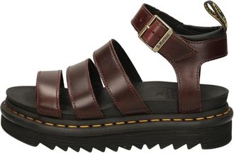 Dr. Martens Blaire leren sandalen met bandjes - Dames - Sandalen - Bruin - 40 EU - Leer - Schoenen