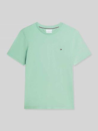 Tommy Hilfiger Regular Fit T-Shirt aus reiner Baumwolle in Hellgruen, Gr&ouml;&szlig;e XXL